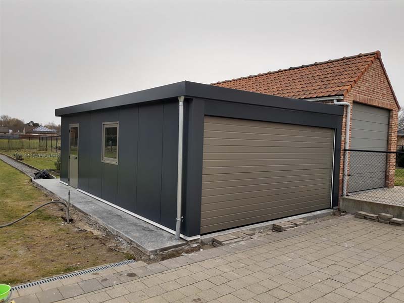 ISO systeem prefab garagebox | D-Lux Systemen Benelux